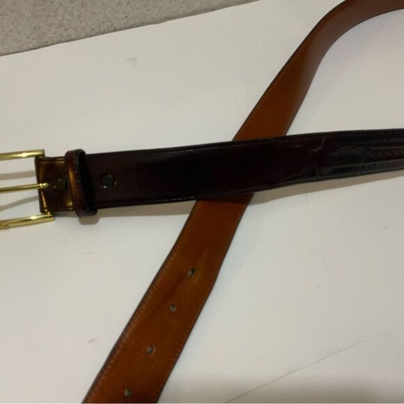 Lucchese Classics Belt, Style# B1422 Size 44 Burgundy - Picture 12 of 16
